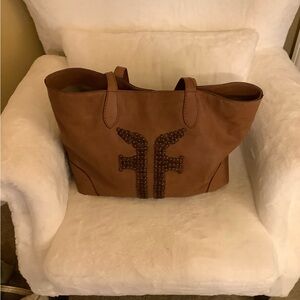 Frye bag. Brown and beaded.